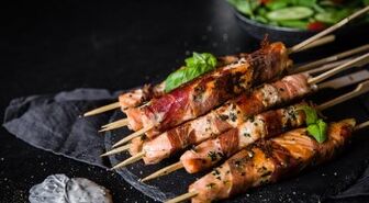 Łosoś kebab